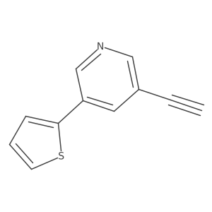 3-Ethynyl-5-thiophen-2-yl-pyridine结构式