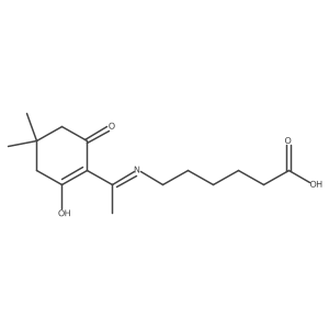 6-((1-(4,4-Dimethyl-2,6-dioxocyclohexylidene)ethyl)amino)hexanoic acid结构式