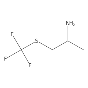 (R)-1-((Trifluoromethyl)thio)propan-2-amine结构式