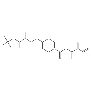 Tert-butyl N-methyl-N-[2-[1-[2-[methyl(prop-2-enoyl)amino]acetyl]piperidin-4-yl]ethyl]carbamate Structure