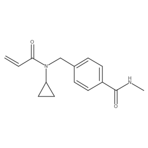 4-[(N-cyclopropylprop-2-enamido)methyl]-N-methylbenzamide Structure