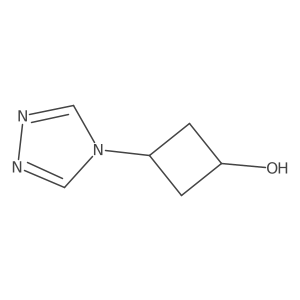 (1r,3r)-3-(4H-1,2,4-triazol-4-yl)cyclobutan-1-ol结构式
