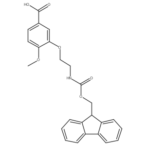 3-[2-(9H-Fluoren-9-ylmethoxycarbonylamino)ethoxy]-4-methoxybenzoic acid结构式