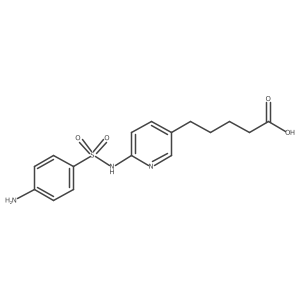 5-(6-((4-Aminophenyl)sulfonamido)pyridin-3-yl)pentanoic acid Structure