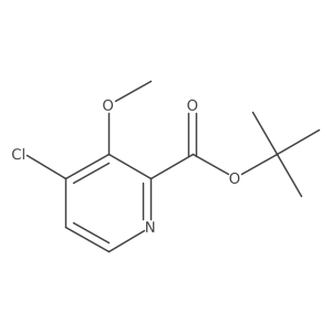 tert-Butyl 4-chloro-3-methoxypicolinate Structure