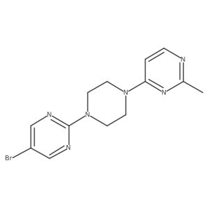 4-[4-(5-Bromopyrimidin-2-yl)piperazin-1-yl]-2-methylpyrimidine Structure
