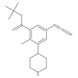 Tert-butyl 5-azido-2-methyl-3-(piperazin-1-yl)benzoate结构式