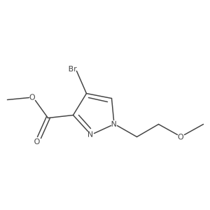 Methyl 4-bromo-1-(2-methoxyethyl)-1H-pyrazole-3-carboxylate Structure