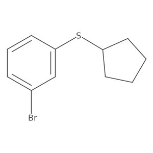 1-Bromo-3-(cyclopentylthio)benzene结构式