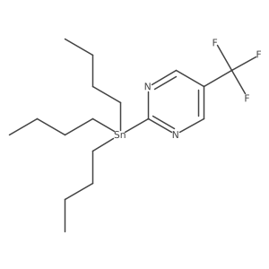 2-(Tributylstannyl)-5-(trifluoromethyl)pyrimidine Structure