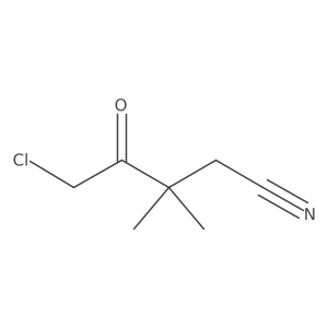 5-Chloro-3,3-dimethyl-4-oxopentanenitrile Structure