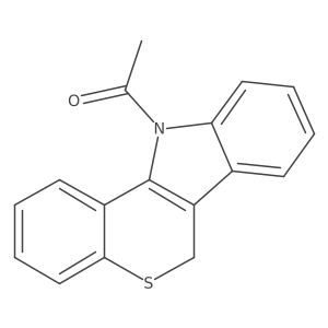 1-(Thiochromeno[4,3-b]indol-11(6H)-yl)ethanone Structure