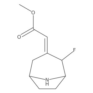 methyl 2-[(3Z)-2-fluoro-8-azabicyclo[3.2.1]octan-3-ylidene]acetate Structure