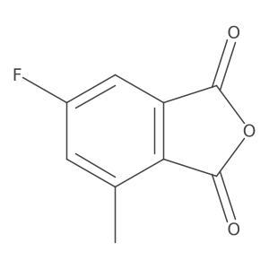 6-Fluoro-4-methyl-1,3-dihydro-2-benzofuran-1,3-dione Structure