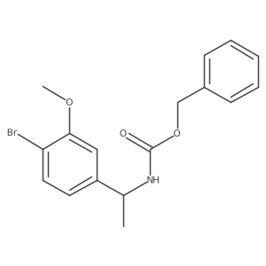 benzyl N-[1-(4-bromo-3-methoxyphenyl)ethyl]carbamate Structure