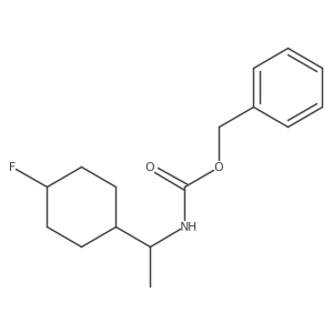 benzyl N-[1-(4-fluorocyclohexyl)ethyl]carbamate Structure