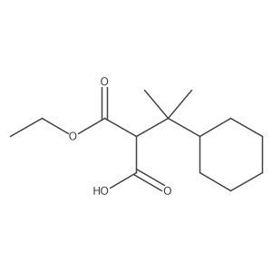 3-Cyclohexyl-2-(ethoxycarbonyl)-3-methylbutanoic acid Structure