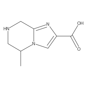 5-Methyl-5,6,7,8-tetrahydroimidazo[1,2-a]pyrazine-2-carboxylic acid结构式