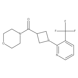 4-{1-[3-(Trifluoromethyl)pyridin-2-yl]azetidine-3-carbonyl}morpholine Structure