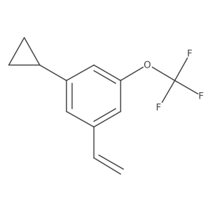 1-Cyclopropyl-3-(trifluoromethoxy)-5-vinylbenzene结构式