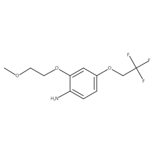 2-(2-Methoxyethoxy)-4-(2,2,2-trifluoroethoxy)aniline结构式