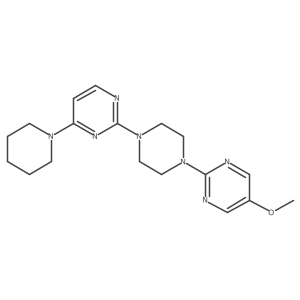 2-[4-(5-Methoxypyrimidin-2-yl)piperazin-1-yl]-4-(piperidin-1-yl)pyrimidine结构式