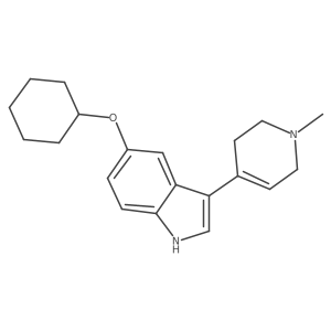 5-cyclohexyloxy-3-(1-methyl-1,2,3,6-tetrahydro-4-pyridinyl)-1H-indole结构式