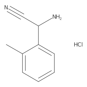 2-Amino-2-(2-methylphenyl)acetonitrile hydrochloride结构式
