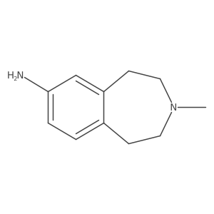 3-Methyl-2,3,4,5-tetrahydro-1H-benzo[d]azepin-7-amine结构式