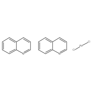 Palladium, dichlorobis(quinoline)- Structure
