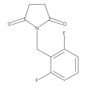 1-[(2,6-Difluorophenyl)methyl]pyrrolidine-2,5-dione Structure