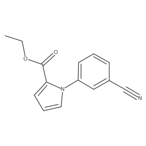 Ethyl 1-(3-cyanophenyl)-1H-pyrrole-2-carboxylate Structure