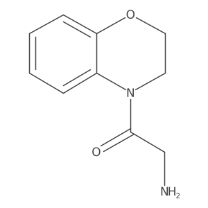 2-Amino-1-(3,4-dihydro-2H-1,4-benzoxazin-4-yl)ethan-1-one结构式