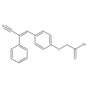 2-[4-(2-Cyano-2-phenylethenyl)phenoxy]acetic acid结构式