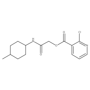 [(4-Methylcyclohexyl)carbamoyl]methyl 2-chloropyridine-3-carboxylate结构式