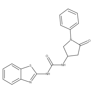 1-(Benzo[d]thiazol-2-yl)-3-(5-oxo-1-phenylpyrrolidin-3-yl)urea Structure