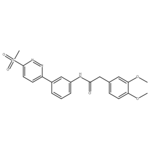 2-(3,4-dimethoxyphenyl)-N-(3-(6-(methylsulfonyl)pyridazin-3-yl)phenyl)acetamide结构式