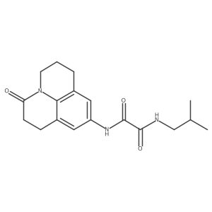 N1-isobutyl-N2-(3-oxo-1,2,3,5,6,7-hexahydropyrido[3,2,1-ij]quinolin-9-yl)oxalamide Structure