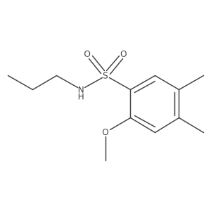 2-methoxy-4,5-dimethyl-N-propylbenzenesulfonamide Structure