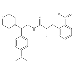 N1-(2-(4-(dimethylamino)phenyl)-2-morpholinoethyl)-N2-(2-nitrophenyl)oxalamide结构式