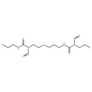 Urea, 3-(2-chloroethyl)-1-(2-((2-(3-(2-chloroethyl)-3-nitrosoureido)ethyl)dithio)ethyl)-1-nitroso-结构式