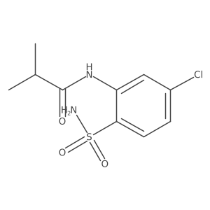 N-(5-chloro-2-sulfamoylphenyl)-2-methylpropanamide Structure