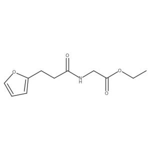 Glycine, N-[3-(2-furyl)propionyl]-, ethyl ester Structure