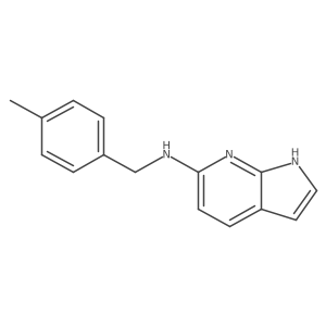 N-[(4-methylphenyl)methyl]-1H-pyrrolo[2,3-b]pyridin-6-amine Structure