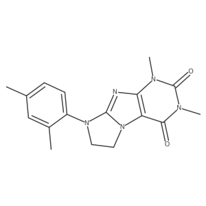 6-(2,4-Dimethylphenyl)-2,4-dimethyl-7,8-dihydropurino[7,8-a]imidazole-1,3-dione Structure