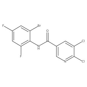 N-(2-bromo-4,6-difluorophenyl)-5,6-dichloropyridine-3-carboxamide Structure