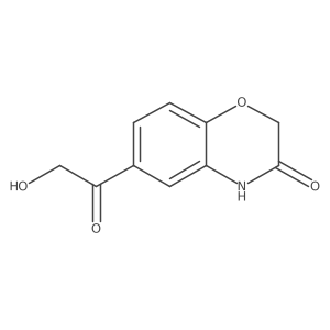 6-(2-hydroxyacetyl)-3,4-dihydro-2H-1,4-benzoxazin-3-one Structure