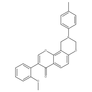 3-(2-methoxyphenyl)-9-(p-tolyl)-9,10-dihydrochromeno[8,7-e][1,3]oxazin-4(8H)-one结构式
