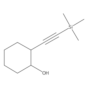 2-[2-(Trimethylsilyl)ethynyl]cyclohexan-1-OL结构式