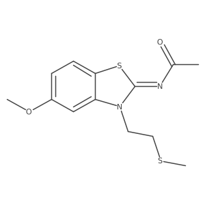(Z)-N-(5-methoxy-3-(2-(methylthio)ethyl)benzo[d]thiazol-2(3H)-ylidene)acetamide Structure